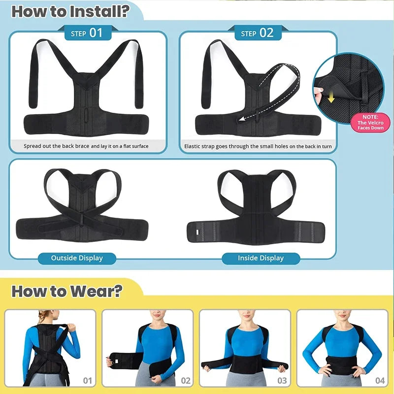 Adjustable Back Posture Corrector product image 4 - Relief Matters