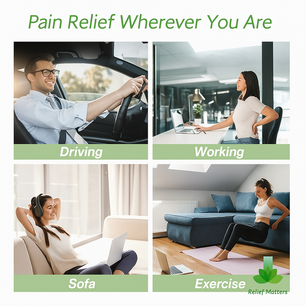 “Portable back stretcher ideal for home, office, or travel – compact design offers convenient back support and pain relief anywhere, anytime.”