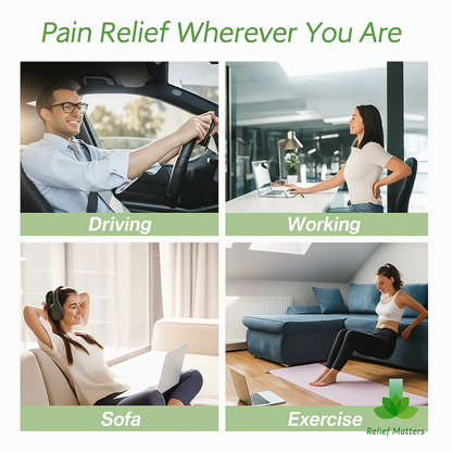 “Portable back stretcher ideal for home, office, or travel – compact design offers convenient back support and pain relief anywhere, anytime.”