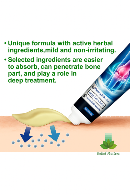 “Fast-absorbing knee pain relief cream with natural ingredients – non-greasy formula that penetrates deeply to relax muscles and support joint recovery.”