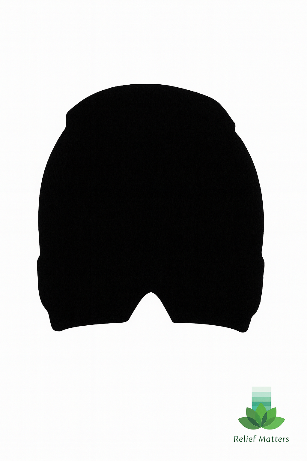 Hot and cold migraine relief cap providing soothing pressure and comfort to ease headache, sinus, and tension pain – soft, stretchable design from Relief Matters.