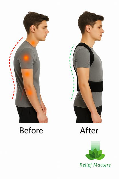Ergonomic back posture corrector that straightens the spine, improves posture, and enhances daily movement and functionality through gentle shoulder support